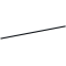 Dekorativ puller i aluminium | serie 495.01B | Tv�rstang St�lr�r � 33,7 mm, l�ngde: 2000 mm, varmgalvaniseret og lakeret antracitgr� (metallisk gr�) Tv�rstang, inkl. aluminiumsforbindelsessokler til lige vandret position